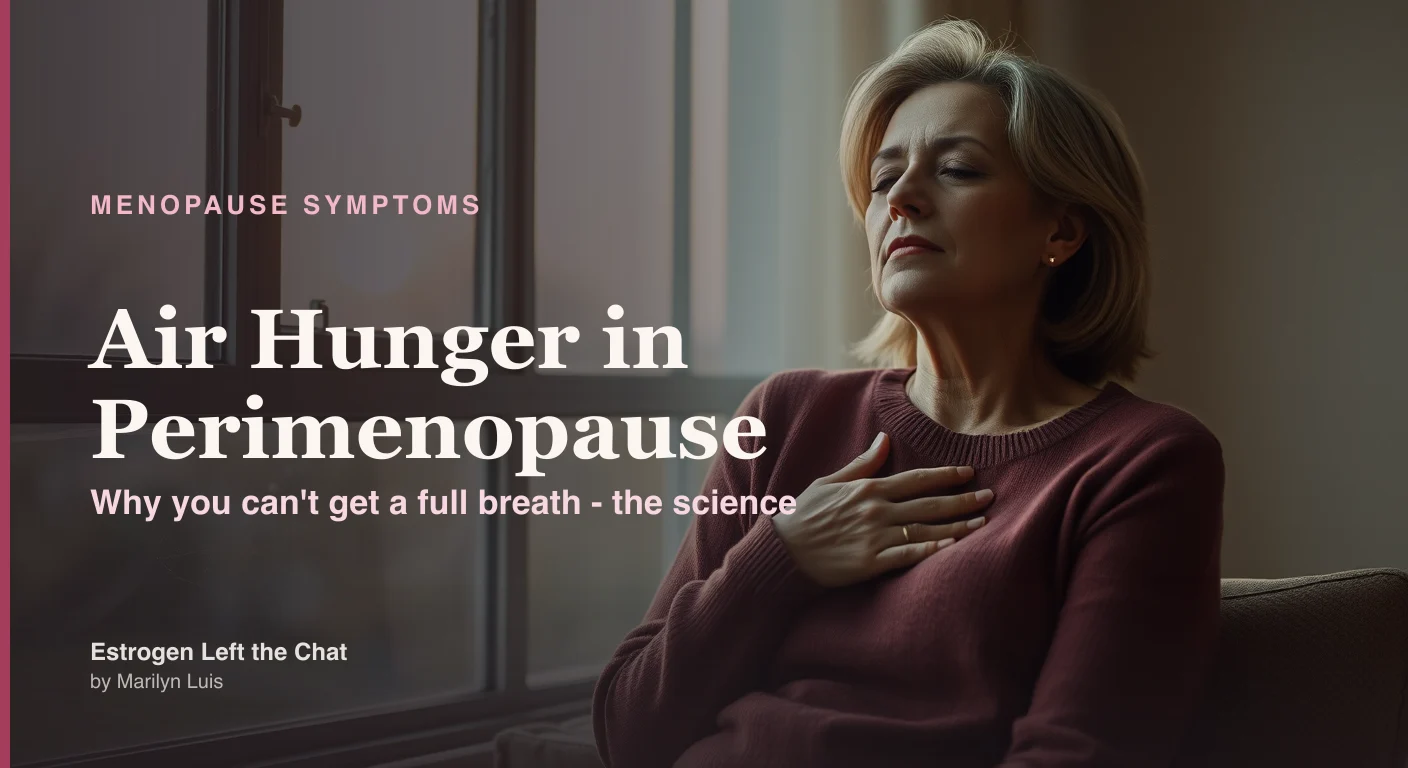 Air hunger in perimenopause: why falling progesterone makes it feel like you can't get a full breath