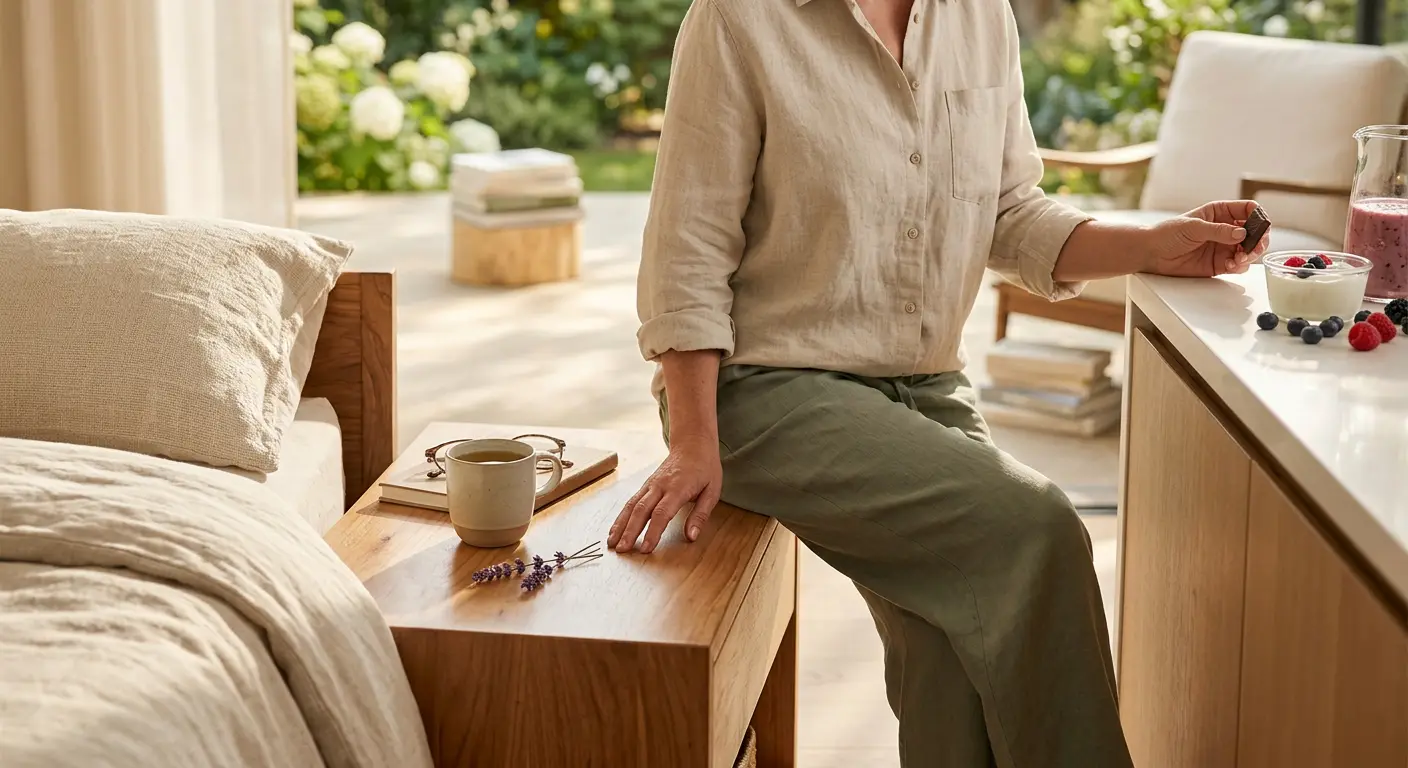 Why Cortisol & Stress Fuel Menopause Belly Fat – The Science — science-backed guidance on sleep & stress for women in menopause