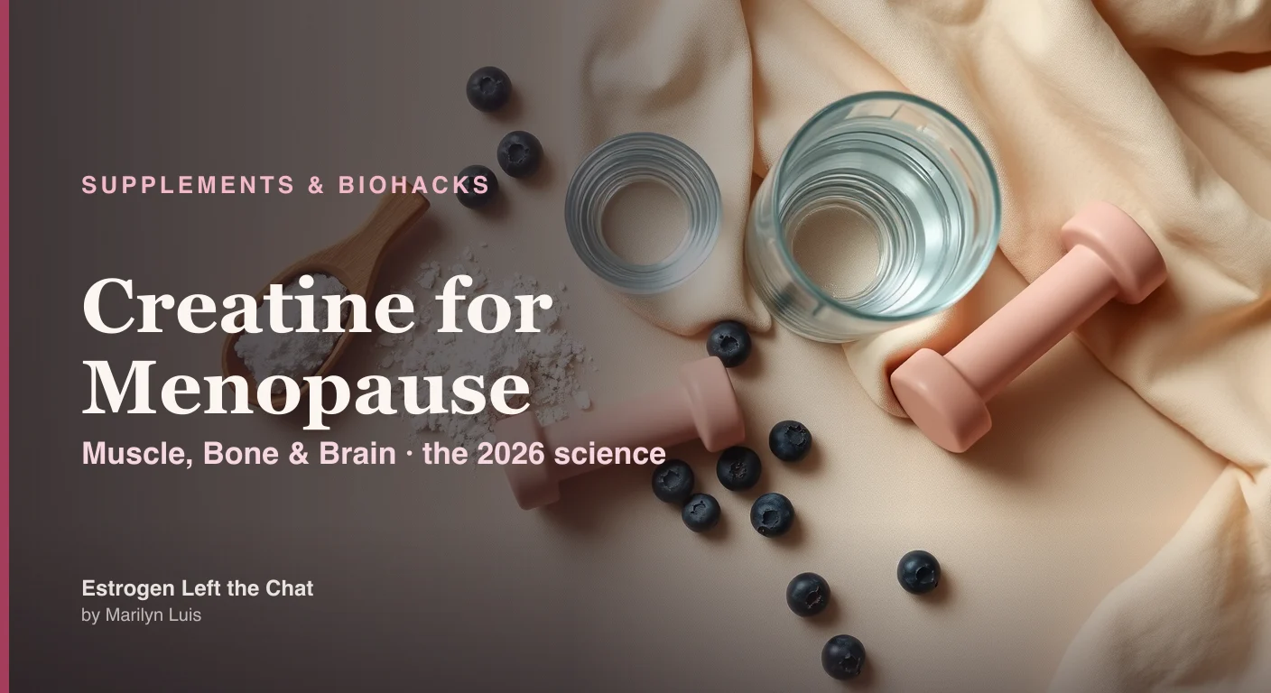 Creatine for menopause — science-backed guidance on creatine monohydrate for muscle, bone, and brain in women over 40