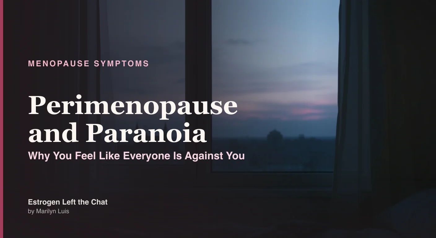 Woman gazing pensively out a window, representing paranoid feelings during perimenopause