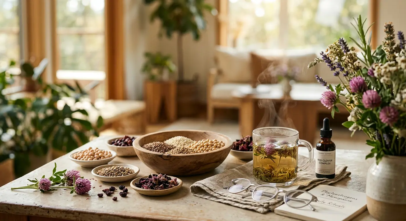Phytoestrogens & Menopause: Your Guide to Natural Hormonal Support — science-backed guidance on supplements & biohacks for women in menopause
