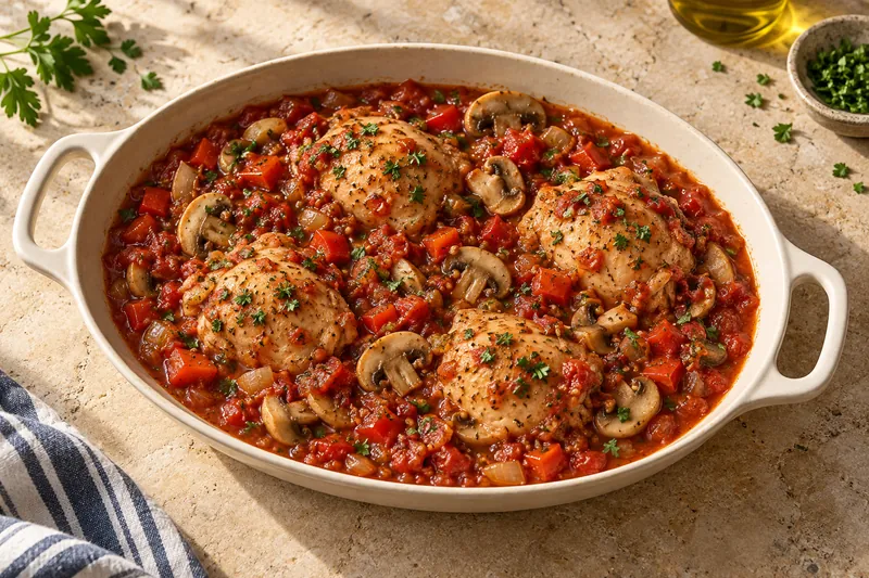 Chicken Cacciatore for Two